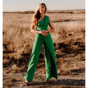 One Shoulder Asymmetrical Jumpsuit, NWOT